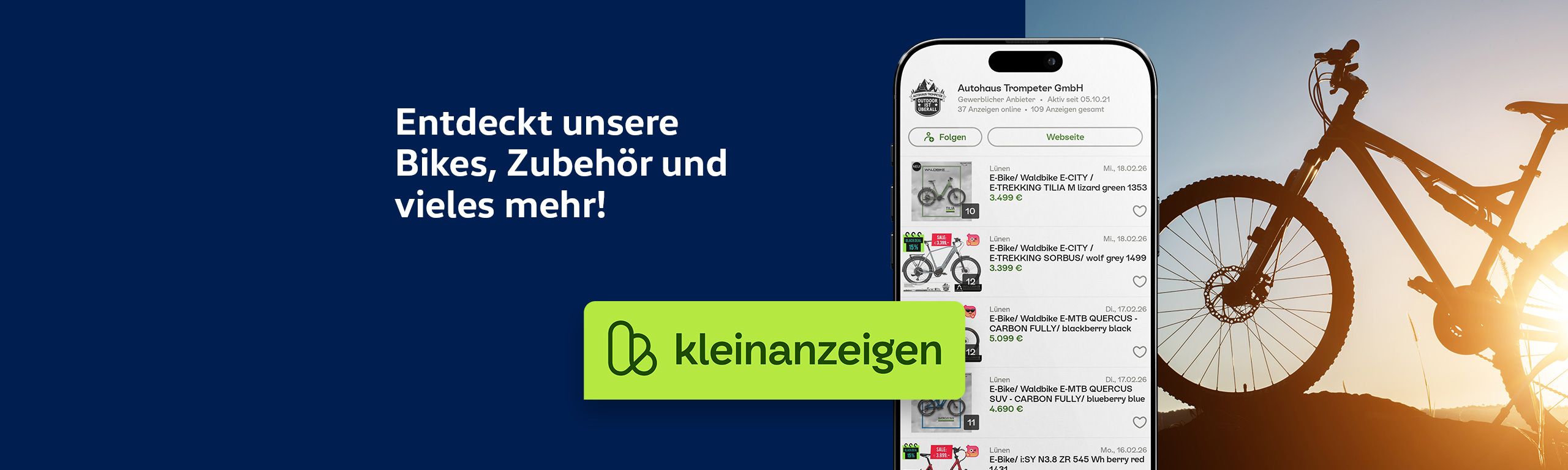 kleinanzeigen Shop von Trompeter